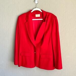 Pendleton 100% virgin wool red‎ vintage blazer size 14